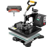 VEVOR 650W Pressa a Caldo con Display LCD Digitale Intelligente 2 in 1 25x30cm