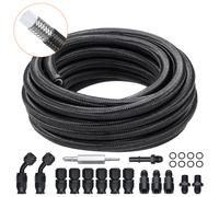 VEVOR 6AN 25 FT Kit Tubo Carburante Acciaio Inox Nylon 15 Raccordi per Tubo