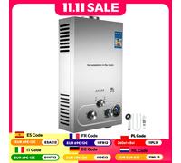 VEVOR 6L-18L Scaldabagno senza serbatoio a gas propano, riscaldamento istantaneo per bagno, scaldabagno esterno Caldaia per auto da campeggio