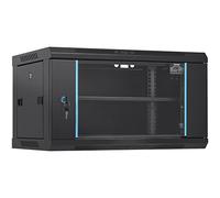 VEVOR Armadio per server di rete con montaggio a parete 6U, profondità 15,5", portata massima 200 libbre, con pannelli laterali con porta in vetro bloccabile, per apparecchiature IT, dispositivi A/V