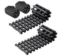 VEVOR 2 Pezzi Traction Boards con TPR Fango Terreni Sciolti Borse Corte Nero