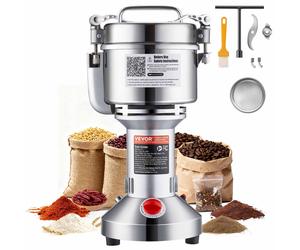 VEVOR 750g Macinaspezie Mulino Elettrico per Cereali Macinatore Alta Velocità