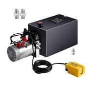 VEVOR 8 Quart Double Acting Pump Centralina Idraulica, Black, 8L