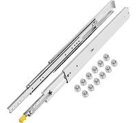 VEVOR 914 mm Kit Guida Scorrevole per Cassetti con Cuscinetti a Sfera, Guida Cassetto Estraibile 36 Pollici, Capacità di Carico 500 Libbre, con Bloccaggio, Binari Cassetti Scorrevoli