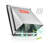 VEVOR 97 mm Copertura per Sfiato a Parete per Estrattore Esterno 1 Pezzo Argento