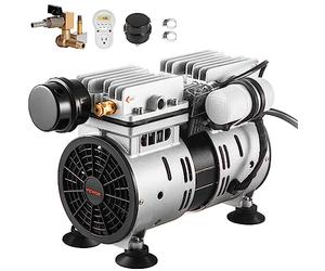 VEVOR Aeratore per Laghetto, Potenza 550 W 8,83 CMH per Lago Kit di Aerazione per Laghetto Include Compressore Timer Valvole, Compressore d'Aria per Circolazione dell'Ossigeno in Acque Profonde