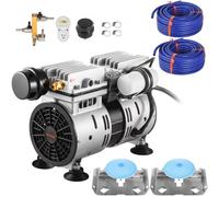 VEVOR Kit Aerazione Laghetto Aeratore 550 W Tubi 30,5 m Diffusori 25,4 cm