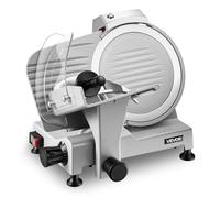 VEVOR Affettatrice Elettrica da Banco, Macchina Affettatrice per Prosciutto Carne Spessore di Taglio Regolabile 0-12 mm, Taglierina per Pane Formaggio Carne Salsicce Lama in Acciaio al Carbonio