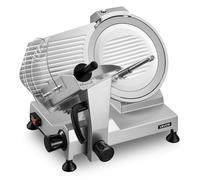 VEVOR Affettatrice Elettrica Multiuso, Macchina Affettatrice per Carne Congelata 400W Lame in Acciaio al Carbonio Rimovibile da 30 cm con Vassoio di Raccolta, Spessore di Taglio Regolabile da 0-15 mm