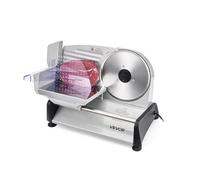 VEVOR Affettatrice Elettrica per Carne Congelata per Casa da 200 W con Lama da 19 cm, Affettatrice con Spessore Regolabile da 0 a 15 mm, per Carne Congelata, Prosciutto, Bistecca di Prima Qualità