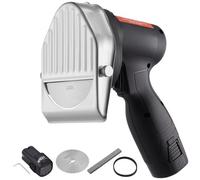 VEVOR Affettatrice Kebab 80 W Affettatrice Kebab, Coltello elettrico a batteria Coltello Gyros, Coltello Shawarma Kebab turco 0-8 mm, Affettatrice Kebab commerciale con lame da 100 mm Nero