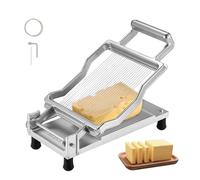 VEVOR GJNLJ062 Affettatrice per Formaggio, Alluminio, Argento