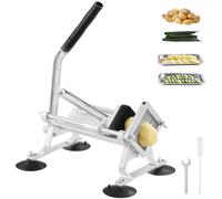 VEVOR Affettatrice Verdure Frutta Commerciale 1/4 Pollici, Affettatrice Taglia Verdure in Acciaio Inox Lega di Alluminio, Affettatrice Manuale Piedini Antiscivolo, Cipolle, Patate, Limoni