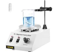 VEVOR Agitatore Magnetico 250W 158℉/70℃ Piastra Calda Riscaldante con Agitatore Magnetico 0-1600 RPM Regolabile 1000ML Agitatore Magnetico da Laboratorio con Supporto, Barra di Agitazione