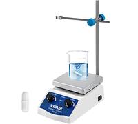 VEVOR Agitatore Magnetico SH-2 Agitatore Magnetico da Laboratorio Piastra Riscaldante 2000 ml Capacità di Miscelazione con Piastra Riscaldante Miscelatore Riscaldante Display Digitale