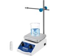 VEVOR Agitatore Magnetico SH-2 Agitatore Magnetico da Laboratorio Piastra Riscaldante 2000 ml Capacità di Miscelazione con Piastra Riscaldante Miscelatore Riscaldante Display Digitale