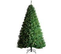 VEVOR Albero di Natale, Albero Natale Artificiale Preilluminato 2,28 m, Albero con Decorazioni Natalizie Complete con 550 Luci LED Bianche Calde, 1346 Punte di Rami, Base in Metallo per Decorazioni