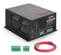 VEVOR Alimentatore Laser CO2 80W, Alimentatore Tubo Laser Protezione a Corrente Costante, Protezione da Circuito Aperto, Dissipazione del Calore, Compatibile con Incisori Taglierine Laser