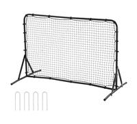 VEVOR Allenatore da Rimbalzo per Calcio 182,88 x 121,92 cm Attrezzatura da Allenamento per Calcio in Ferro, Parete per Rimbalzo da Calcio Sportiva, Rete da Rimbalzo a Doppia Faccia, Montaggio Facile