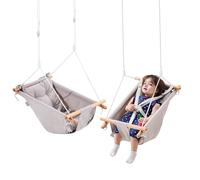 VEVOR Altalena in Tela, 3 Modalità per Bambini, Seggiolino per Altalena Sospeso, per Interni Esterni, con Imbracatura 5 Punti, Capacità di Carico 68 kg Cuscino Integrato, per Neonati, Bambini Piccoli