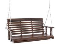 VEVOR Altalena panca in legno da giardino carico 400kg 1370x710x600mm marrone