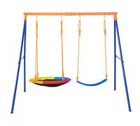 VEVOR Altalene per Cortile 1 Piattino 1 Cintura Altalena da Giardino per Bambini