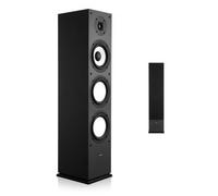 VEVOR Altoparlante da Pavimento, Altoparlante a Torre a 2 Vie con Doppi Woofer da ca. 165 mm, Picco da 200 W, Involucro in MDF, Risposta in Frequenza da 70 Hz a 20 kHz, per Audio Domestico, 1 Pezzo