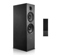VEVOR Altoparlante da Pavimento, Altoparlante a Torre a 2 Vie con Doppi Woofer da ca. 203 mm, Picco da 600 W, Involucro in MDF, Risposta in Frequenza da 50 Hz a 20 kHz, per Audio Domestico, Singolo