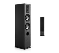 VEVOR Altoparlante da Pavimento, Altoparlante a Torre a 3 Vie con Doppi Woofer da 133,3 mm, Picco da 145 W, Involucro in MDF, Risposta in Frequenza da 70 Hz a 20 kHz, per Audio Domestico, Singolo