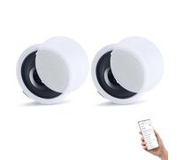 VEVOR Altoparlanti da Incasso a Soffitto 2 pezzi, Altoparlanti con Bluetooth da Incasso da Parete 203,2 mm per Uso Interno Soggiorno Home Theater Montaggio a 2 Vie Potenza Picco Singola 50 W