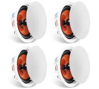 VEVOR Altoparlanti da Soffitto 205 mm, 100 Watt, Sistema di Altoparlanti da Incasso a Soffitto da Parete con Ompedenza 8Ω Sensibilità 89dB, per Casa Cucina Soggiorno Esterne Coperte 4 Pezzi