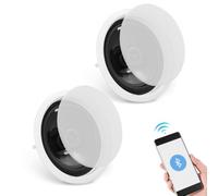 VEVOR Altoparlanti da Soffitto Bluetooth da 162 mm, 150 W, Sistema Altoparlanti da Incasso a Soffitto e da Incasso con Impedenza 8Ω Sensibilità 89 dB, Casa Cucina Soggiorno Esterne Coperte 2 Pezzi