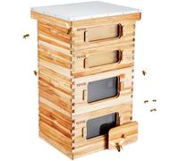VEVOR Alveare Arnia in Legno Cedro per Apicoltura Langstroth Finestre Acriliche
