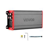 VEVOR Amplificatore Audio per Auto a 4 Canali Potenza a Ponte di max. 4x272 W a 4 Ohm/4x 400 W a 2 Ohm, Amplificatore per Vericoli Multicanale 14,4V CC Larghezza di Banda 10 Hz-30 kHz