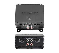VEVOR Amplificatore Audio per Auto a 4 Canali Amplificatore a Ponte di max. 4x110 W a 4 Ohm/4x160 W a 2 Ohm, Tensione Nominale 14,4V CC Larghezza di Banda 10 Hz-30 kHz per Veicoli SUV
