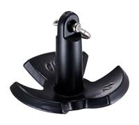 VEVOR Ancora per Barca in Ghisa con Rivestimento in Vinile Nero e Grillo da 5,4 kg, Ancora a Fungo di Grado Marino per Barche Fino a 3,05 m, Eccellente Tenuta in Fiumi e Laghi