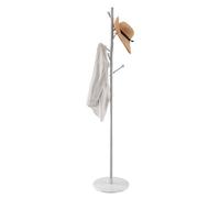 VEVOR Appendiabiti da Terra 370 x 370 x 1730 mm Appendiabiti Indipendente con Base in Marmo Stabile e 8 Ganci, per Ingresso, Camera da Letto, Ufficio, Soggiorno, per Cappotti, Cappelli, Borse