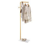 VEVOR Appendiabiti da Terra 450 x 250 x 1700 mm Appendiabiti in Metallo con Base in Pietra di Quarzo e 3 Ganci Rotondi, per Ingresso, Camera da Letto, Soggiorno, per Cappotti, Cappelli, Borse