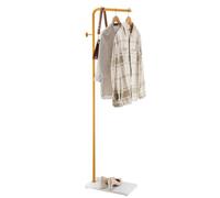 VEVOR Appendiabiti da Terra 450 x 250 x 1700 mm Appendiabiti in Metallo con Base in Pietra di Quarzo e 3 Ganci Rotondi, per Ingresso, Camera da Letto, Soggiorno, per Cappotti, Cappelli, Borse