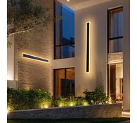 VEVOR Applique da Parete per Esterni, 10 W, 2 Pezzi, Applique da Parete a LED Moderne da 1000 mm, Bianco Caldo 3000 K, IP65 Impermeabile, Luce Multi Direzionale, per Veranda, Garage