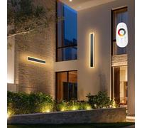 VEVOR Applique da Parete per Esterni, 11 W, 2 Pezzi, Applique da Parete a LED Moderne da 600 mm, Regolabili 2700 K-6000 K, IP65 Impermeabile, Luce Multi Direzionale, per Veranda, Garage