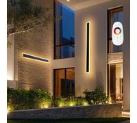 VEVOR Applique da Parete per Esterni, 18 W, 2 Pezzi, Applique da Parete a LED Moderne da 1000 mm, Regolabili 2700 K-6000 K, IP65 Impermeabile, Luce Multi Direzionale, per Veranda, Garage