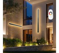 VEVOR Applique da Parete per Esterni, 21 W, 2 Pezzi, Applique da Parete a LED Moderne da 1200 mm, Regolabili 2700 K-6000 K, IP65 Impermeabile, Luce Multi Direzionale, per Veranda, Garage