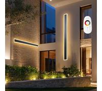 VEVOR Applique da Parete per Esterni, 27 W, 2 Pezzi, Applique da Parete a LED Moderne da 1500 mm, Regolabili 2700 K-6000 K, IP65 Impermeabile, Luce Multi Direzionale, per Veranda, Garage