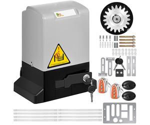 VEVOR Apricancello Scorrevole Elettrico 4M 370W, Motore per Cancello Garage 600KG, Operatore per Porte Scorrevoli, Facile da Installare con Telecomando