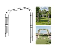 VEVOR Arco da Giardino 240x250x40 cm, Arco per Decorazione Matrimonio in Metallo, Supporto da Giardino per Piante Rampicanti, Supporto per Piante Rampicanti e Rose per Eventi Feste