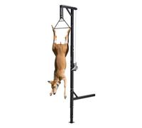 VEVOR Argano per Selvaggina, con Gancio Carico 181,4 kg, Argano per Caccia al Cervo con Ricevitore 50,8 mm, Albero Girevole a 360 Gradi Altezza Regolabile, con Verricello a Padiglione per Scuoiare
