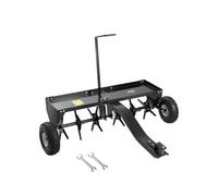 VEVOR Arieggiatore a Spina Trainato 1016 mm con Attacco Universale, Arieggiatore Trainato con Punte di Ferro Disposte Alternativamente, Arieggiatore per Prato Trainato per Giardini, Prati, Fattorie