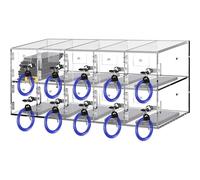 VEVOR Armadietto per Cellulare in Acrilico Trasparente 10 Scompartimenti Ufficio