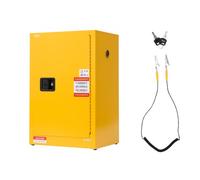 VEVOR Armadietto Porta Estintore per Liquidi Infiammabili, Armadio per Materiali Infiammabili Capienza ca. 49,21L con Ripiano Regolabile, in Acciaio Laminato a Freddo e Zincato, Armadio di Sicurezza